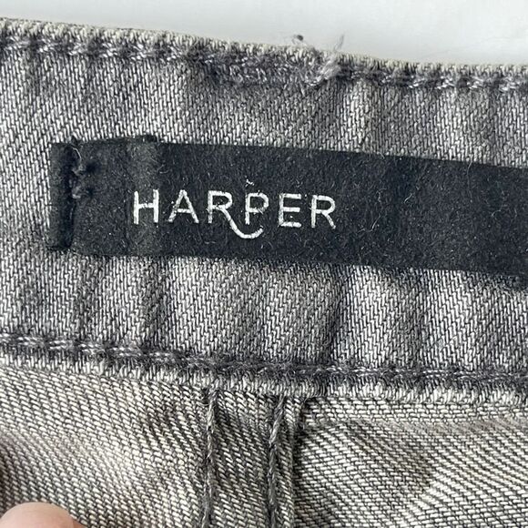 Harper Released Hem Grey/Light Black Jeans, Size 27 - Picture 10 of 10